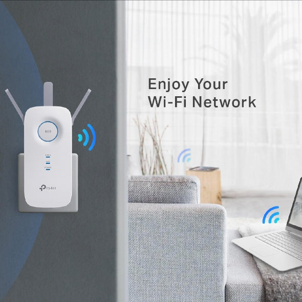 TP-Link AC1750 Wi-Fi Repetidor de red Blanco 10, 100, 1000 Mbit/s