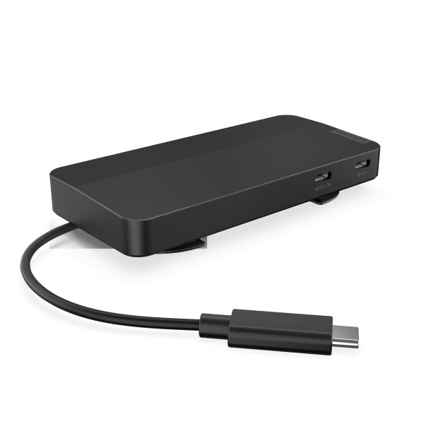 Base de Viaje Lenovo USB-C con Pantalla Dual (Hub Lenovo 7 en 1) Sin Adaptador AC