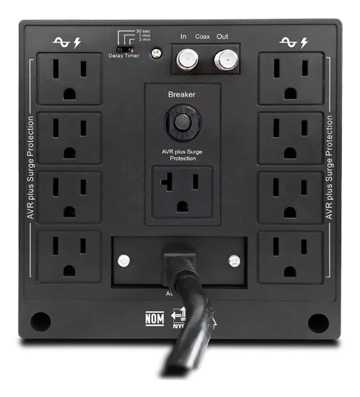 CDP R-AVR5008 regulador de voltaje 9 salidas AC 120 V Negro, Blanco