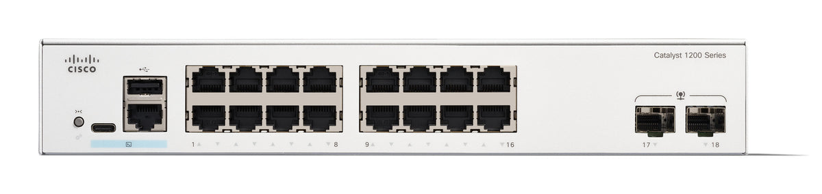 Cisco C1200-16T-2G dispositivo de redes Gestionado L2/L3 Gigabit Ethernet (10/100/1000) Blanco