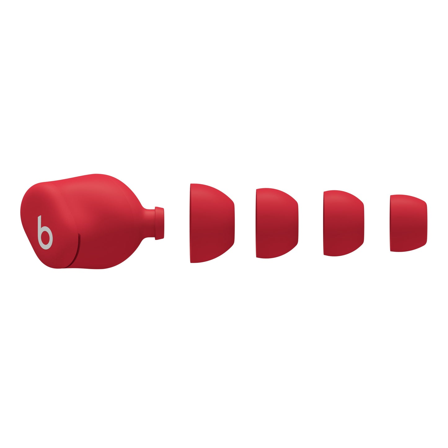 Apple Beats Solo Buds Auriculares True Wireless Stereo (TWS) Intra auditivo Llamadas/Música Bluetooth Rojo, Transparente