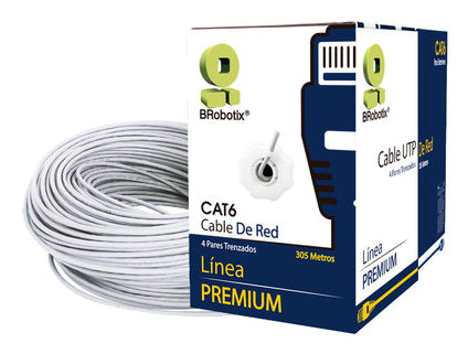BRobotix 6006801 cable de red Blanco 305 m Cat6 U/UTP (UTP)