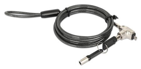 Candado Laptop MANHATTAN Nano llave 1.8mts gris