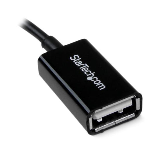 StarTech.com UUSBOTG cable USB USB 2.0 0.127 m Micro-USB B 0.48 Gbit/s