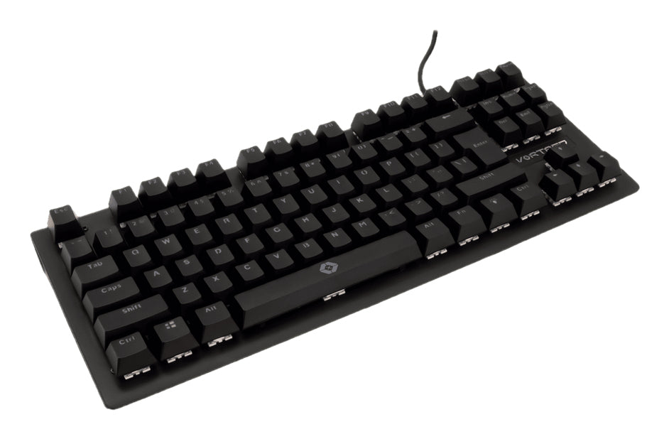 Teclado Gaming Vortred Alpha Mecánico Compacto LED/RGB Color Negro