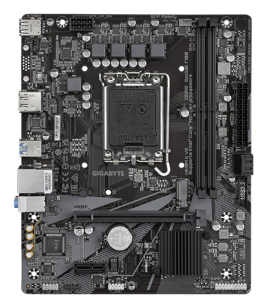 Tarjeta Madre Gigabyte H610M K V2 Micro-ATX S-1700 128GB DDR5 M.2 HDMI/DP