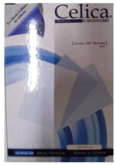 Mica Térmica Celica Tamaño Carta 229x292mm 8 Milésimas o 200 Micrones Paquete C/50 Pzas