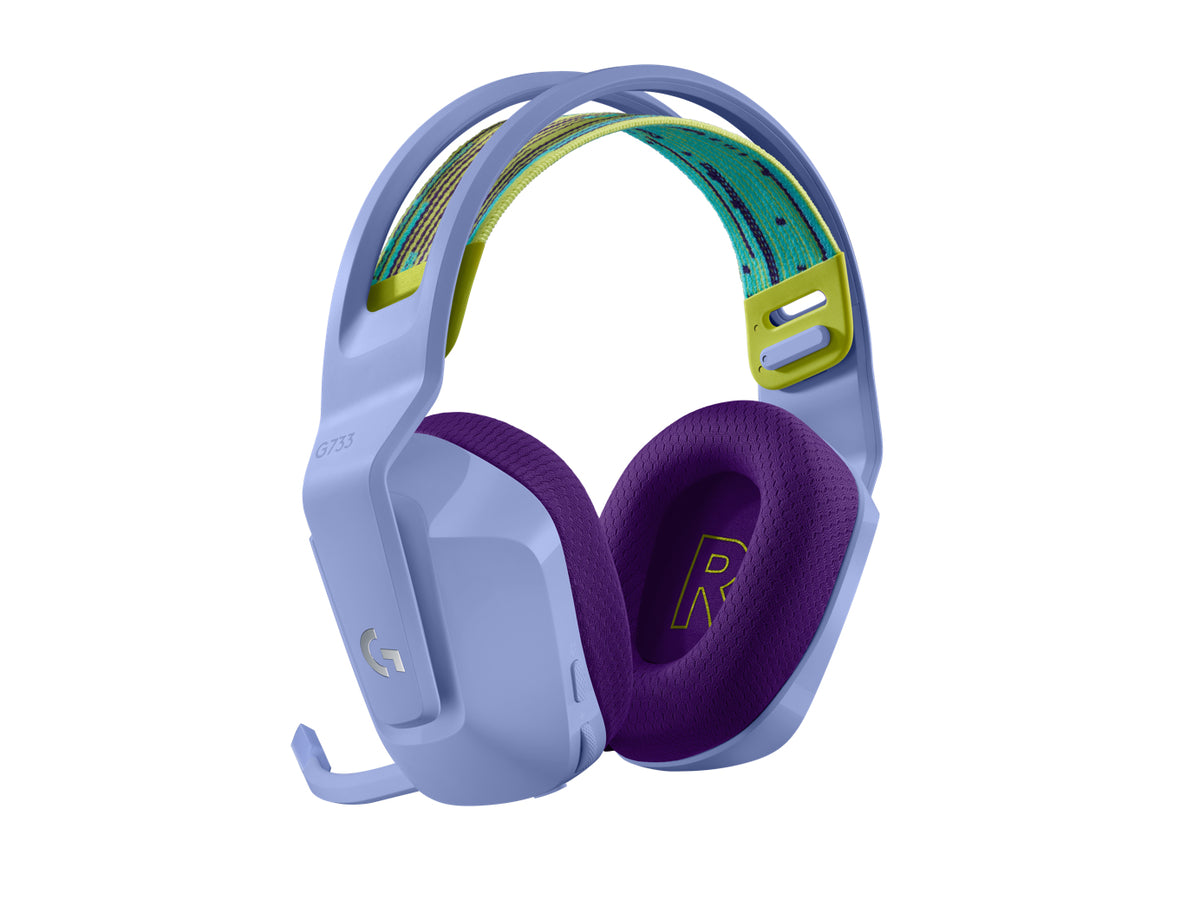 Audífonos Logitech G733 LIGHTSPEED Gaming Inalámbricos RGB Color Lila
