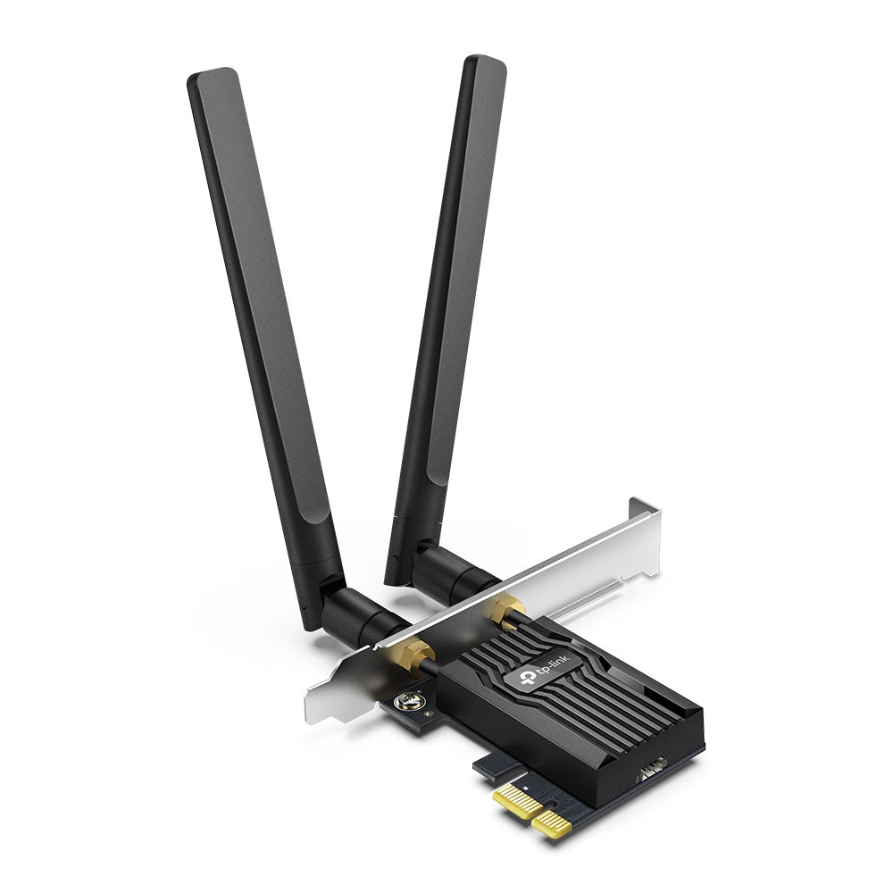 Adaptador TP-Link Dual Band Wi-Fi6 Bluetooth PCI Express con High Gain External Antennas