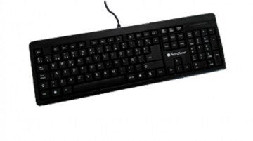 Teclado Alámbrico TechZone USB Tecnología Plug-Play Color Negro 1 Año Garantía