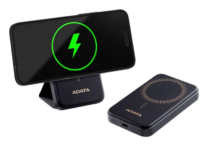 Power Bank Adata R050 de Carga Rapida y Magnetica Inalambrico 5000 MAH color Negro