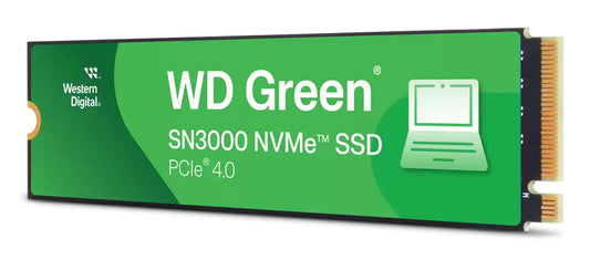 Unidad de Estado Solido Western Digital Interno de 500GB Green SN3000 PCIe Gen4x4 NVMe - Lectura y Es