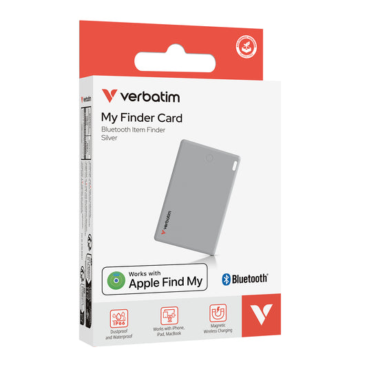 Localizador Verbatim My Finder Bluetooth Tarjeta 1 pza Plateado