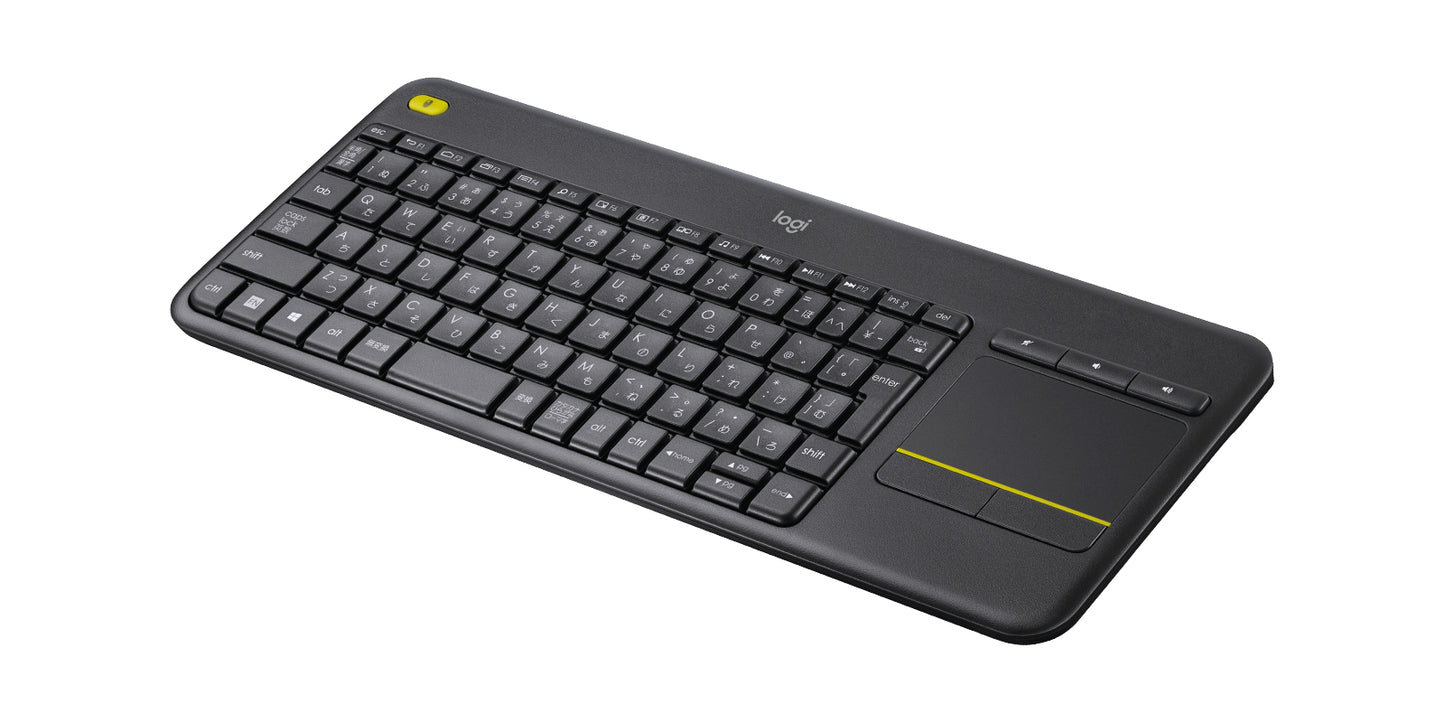 Teclado Logitech K400 Plus Inalámbrico C/TouchPad Color Negro
