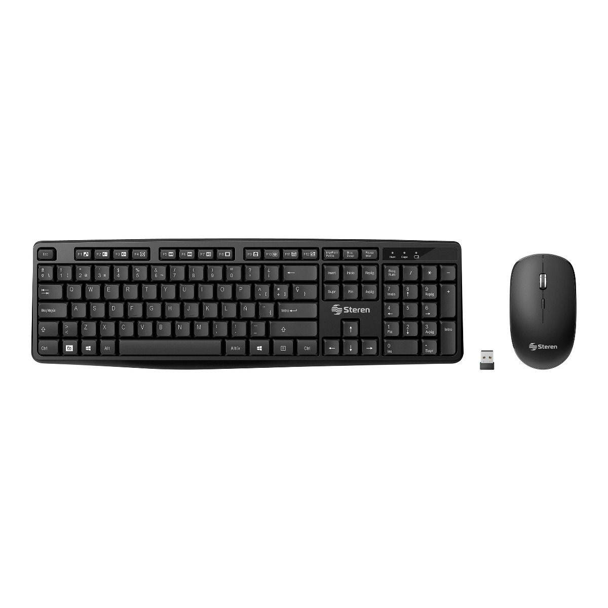 Teclado y mouse Steren Inalámbricos con Receptor