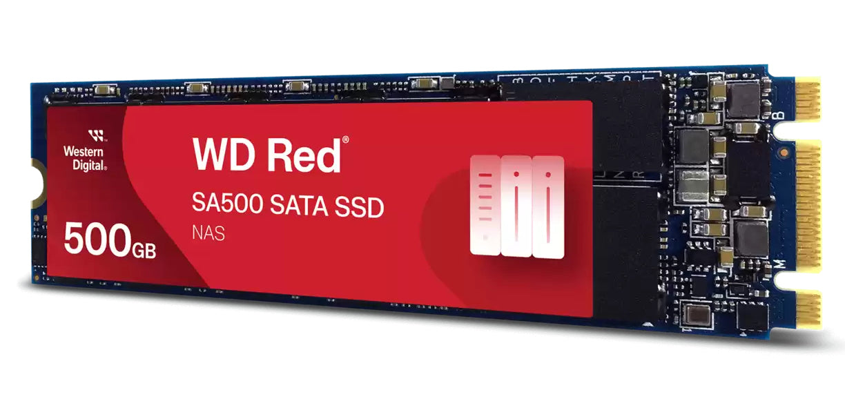 Unidad de Estado Sólido Western Digital Interno Red SA500 500GB M.2 2280 SATA lll Lect 560/530 MBs 3D