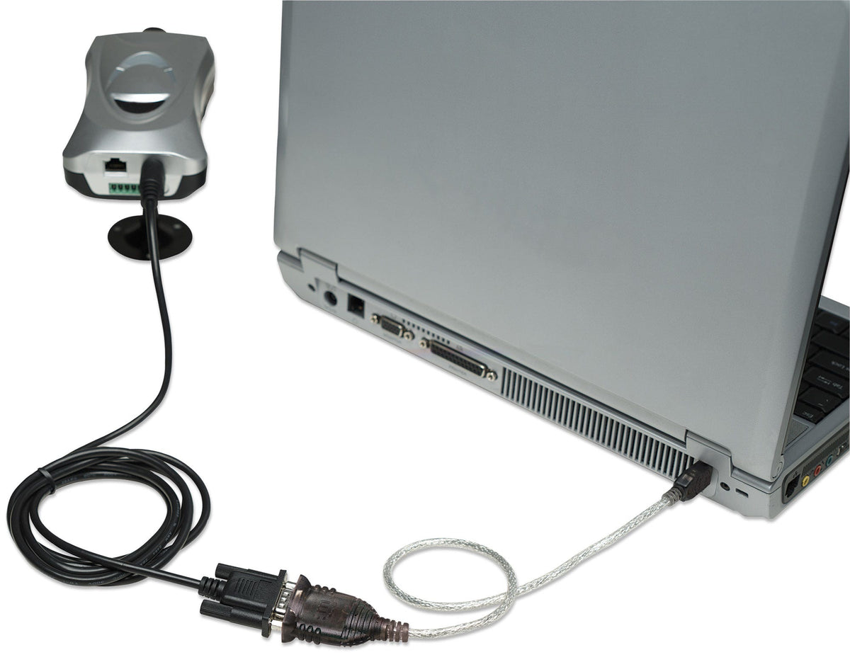 Convertidor USB Manhattan a Serial DB9 0.4m Chip FTDI FT232