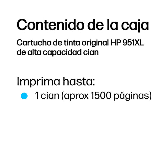 Tinta HP 951XL Cyan OJ 8100/8600