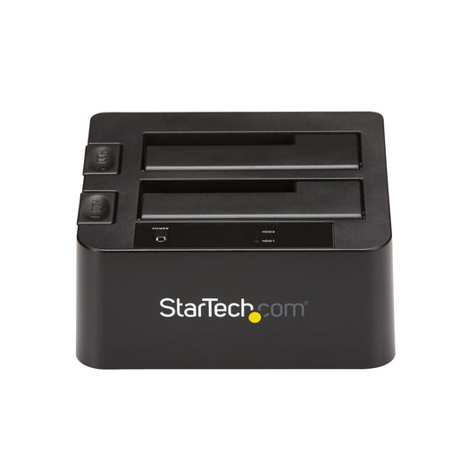 StarTech.com SDOCK2U313 base de conexión para disco duro USB 3.2 Gen 2 (3.1 Gen 2) Type micro-B Negro