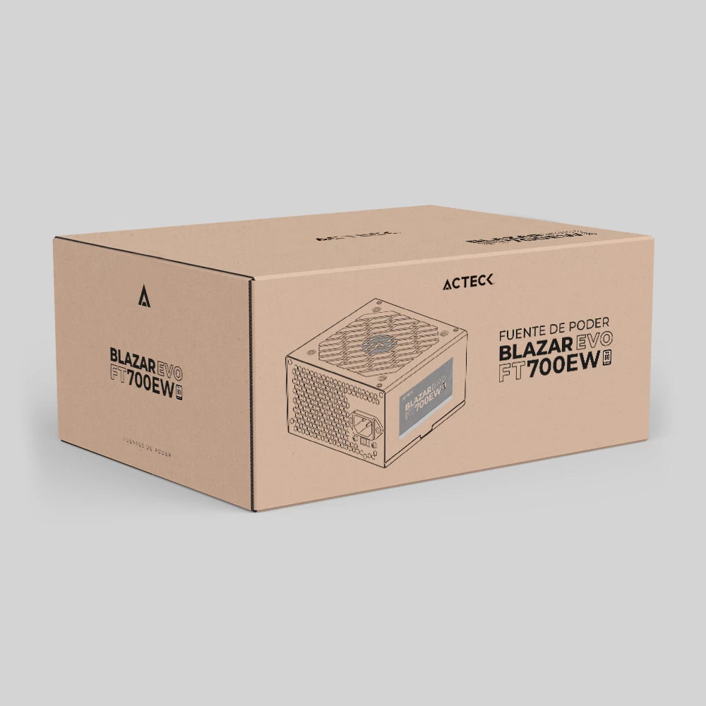 Fuente de Poder Acteck Blazar Evo FT700EW ATX 700W Blanco
