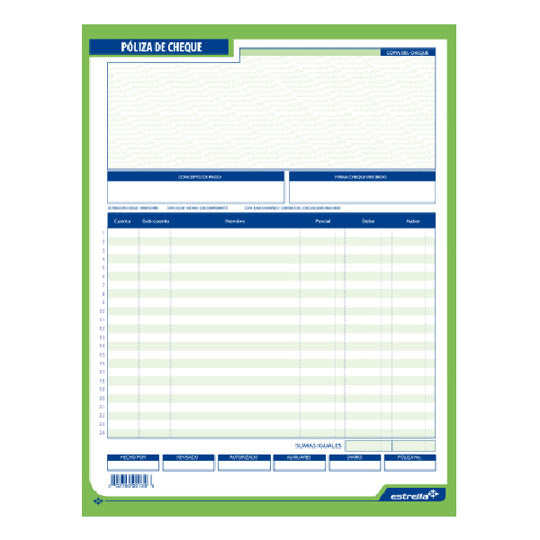 BLOCK ESTRELLA POLIZA CHEQUE CARTA 25 JUEGOS ORIG Y COP