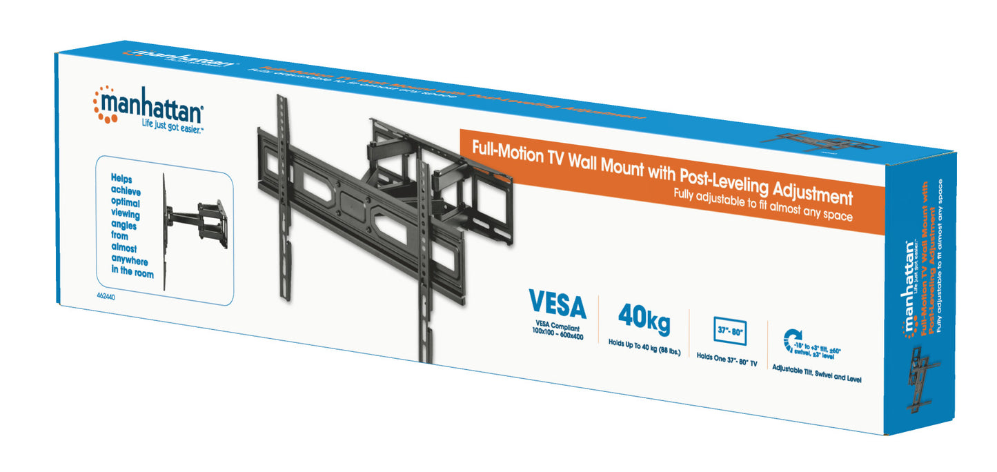 Soporte Manhattan para TV de Pared 40kg 37 a 80 Articulado