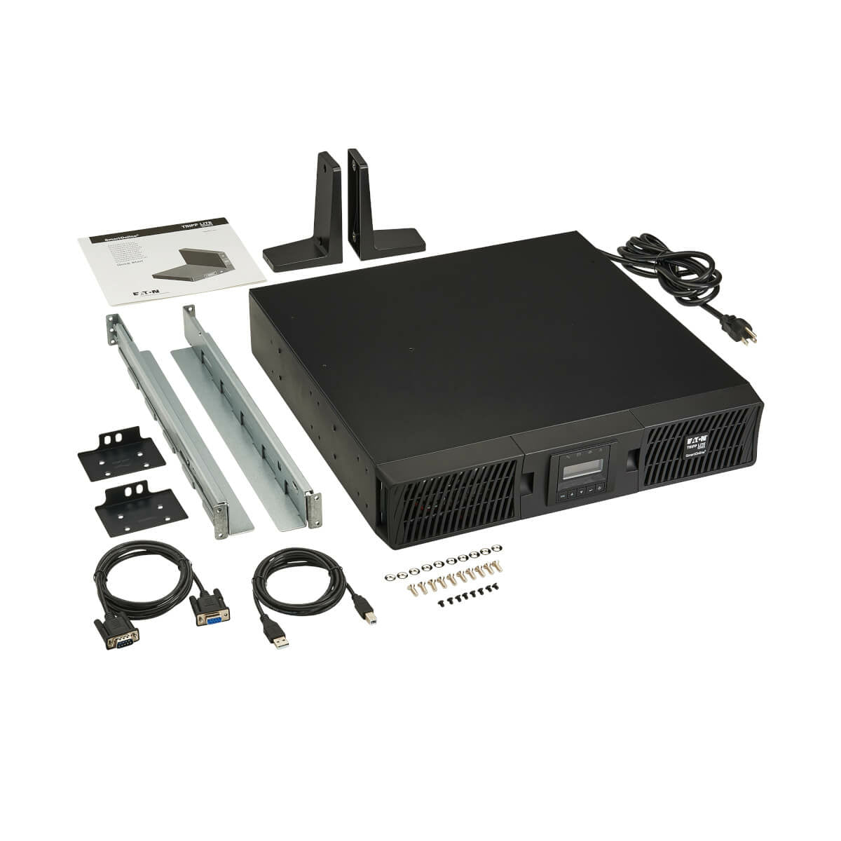 Tripp Lite SU1500RTXLCD2U sistema de alimentación ininterrumpida (UPS) Doble conversión (en línea) 1.5 kVA 6 salidas AC