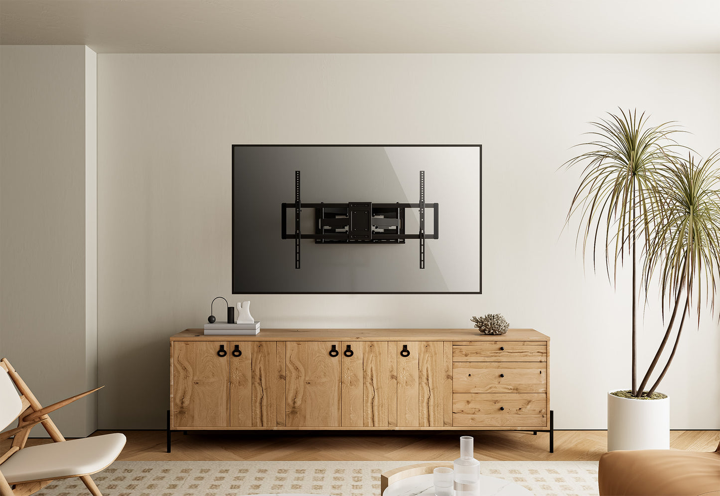 Manhattan 462358 soporte para TV 3.05 m (120") Negro