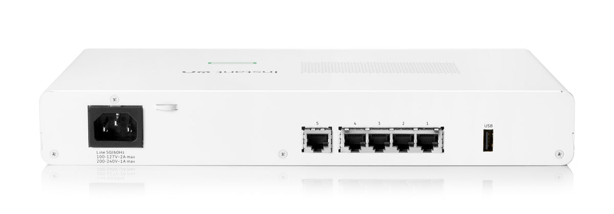 HPE Networking Instant On Secure Gateway 5-port SmartRate 2.5G PoE+ 64W SG2505P pasarela o controlador 10, 100, 1000, 2500 Mbit/s
