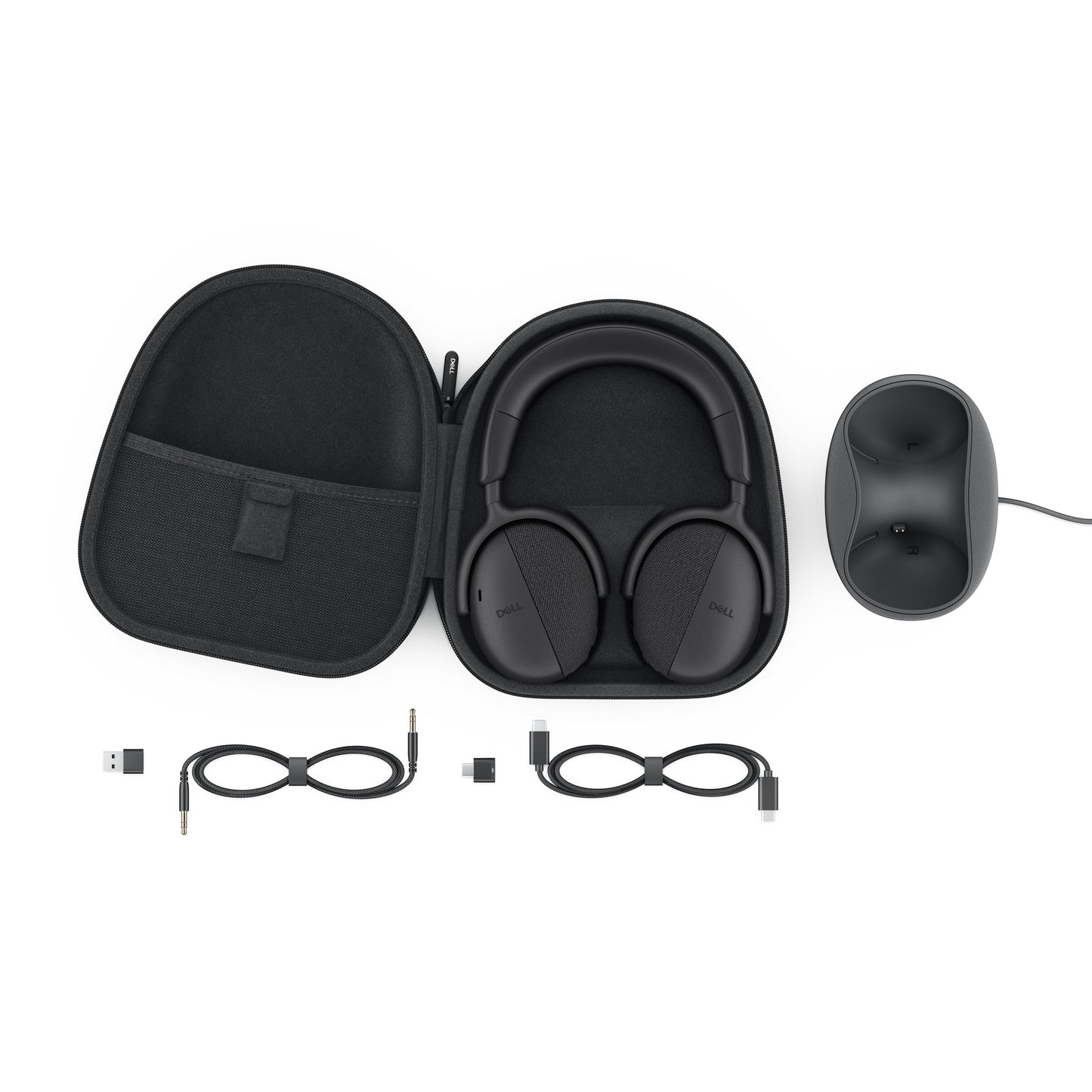 DELL WL7024 Inalámbrico y alámbrico Diadema Llamadas/Música USB Tipo C Bluetooth Negro