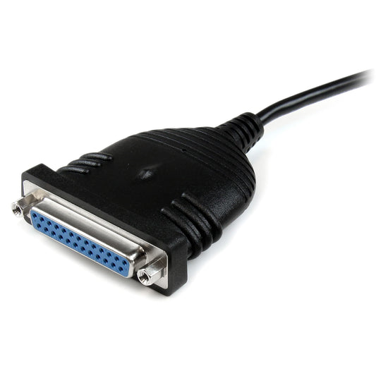 StarTech.com ICUSB1284D25 cable paralelo Negro 1.9 m
