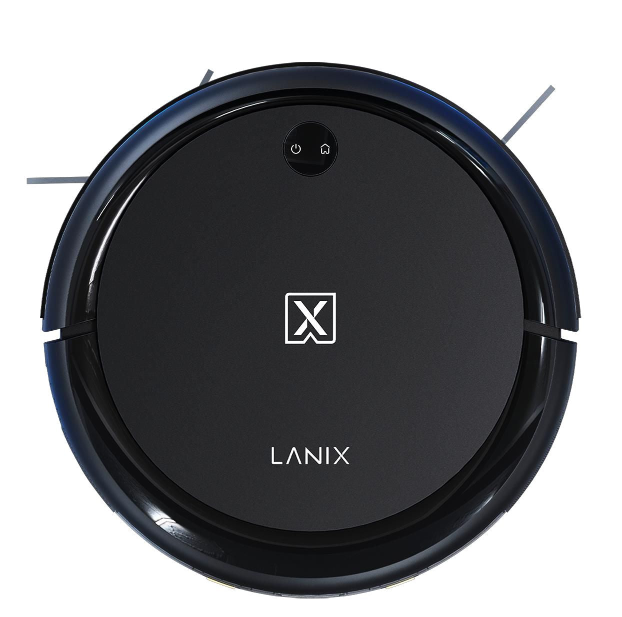 Robot Limpiador Lanix LXCRG 350x80mm Giroscopio 90-100min Limpieza WiFi 2.4GHz Sensores Obstáculos y Caída