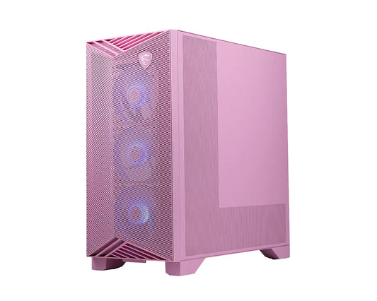 Gabinete MSI MPG GUNGNIR 212R PZ PINK Torre Media ATX 4 Ventiladores RGB Vidrio Templado Rosa