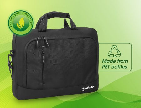 Manhattan 440363 maletín para laptop 35.8 cm (14.1") Bolsa tipo mensajero Negro