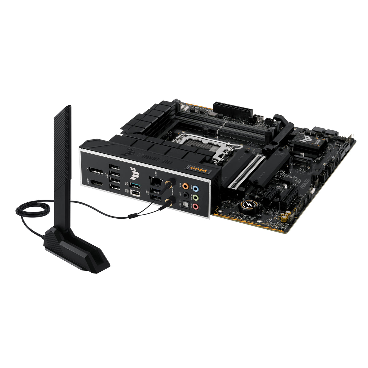 Tarjeta Madre Asus TUF Gaming B760M-PLUS WIFI II 4xDDR5 192GB 7800Mhz PCIe 5.0 M.2 HDMI DP S 1700 13th 14th mATX Wi-Fi6E