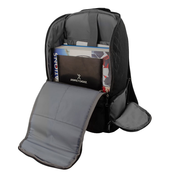 Perfect Choice PC-084259 maletín para laptop 43.2 cm (17") Mochila Negro