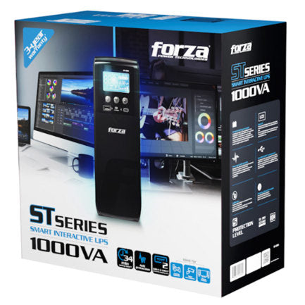 Forza ST-1001 Smart UPS 1000VA/600W 10-NEMA USB 1A/1C