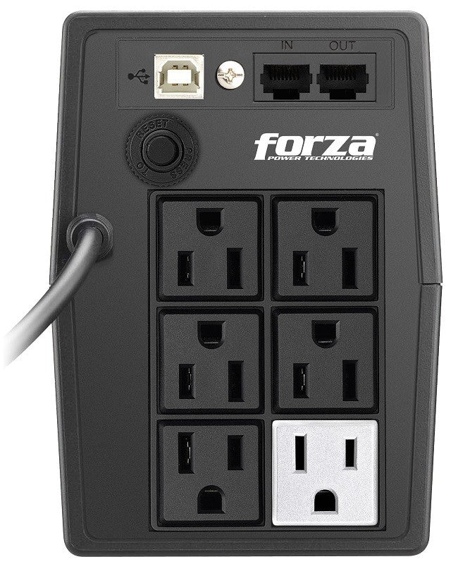 UPS Forza SL-801UL Interactivo Inteligente 800VA/480W 6 Salidas LCD Táctil Torre 120V Negro