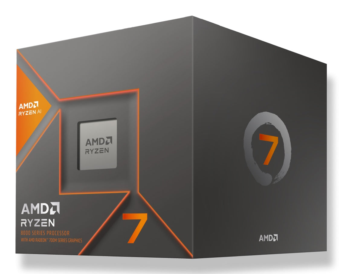 Procesador AMD Ryzen 7 8700G 4.2GHz 16MB 65W 8 Cores 16 Threads AI 16 TOPS Socket AM5 con Graficos con Disipador