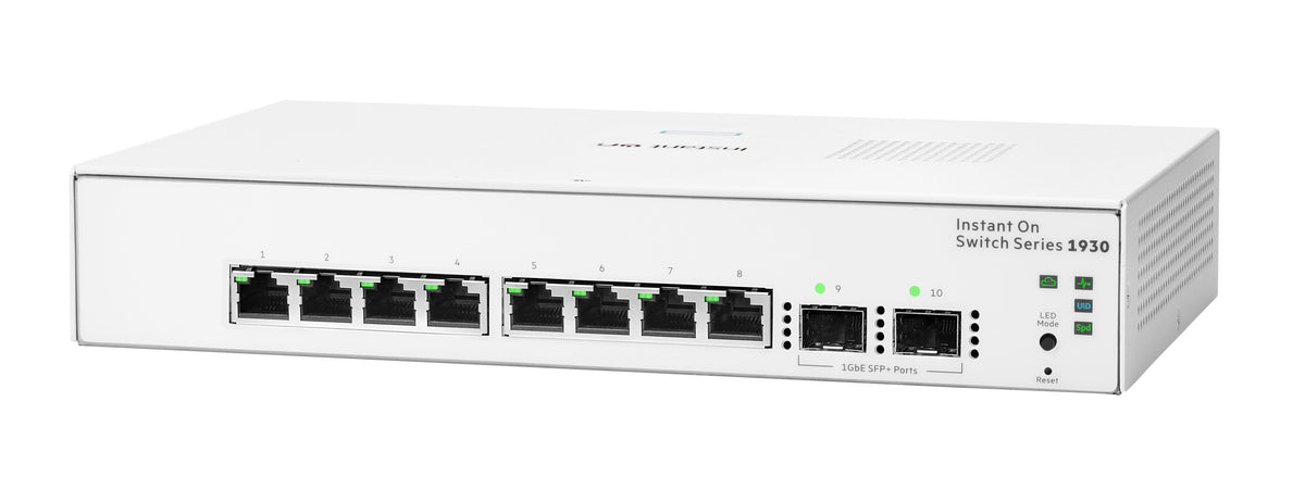 HPE Aruba Networking Networking Instant On Switch 8p Gigabit 2p SFP 1930