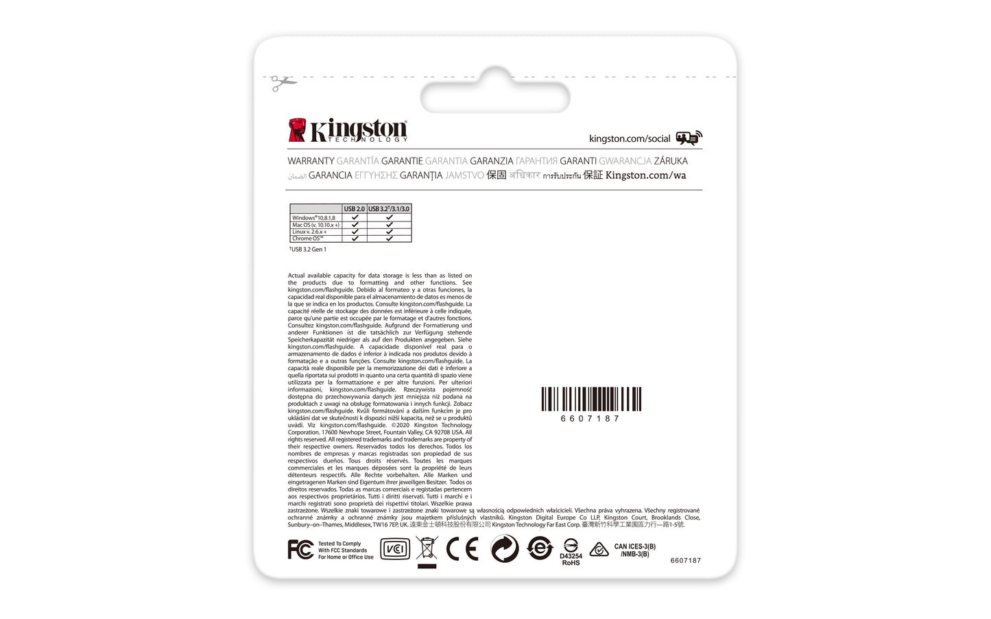 Memoria USB Kingston DataTraveler Kyson 128 GB 3.2 Gen1 Color Gris