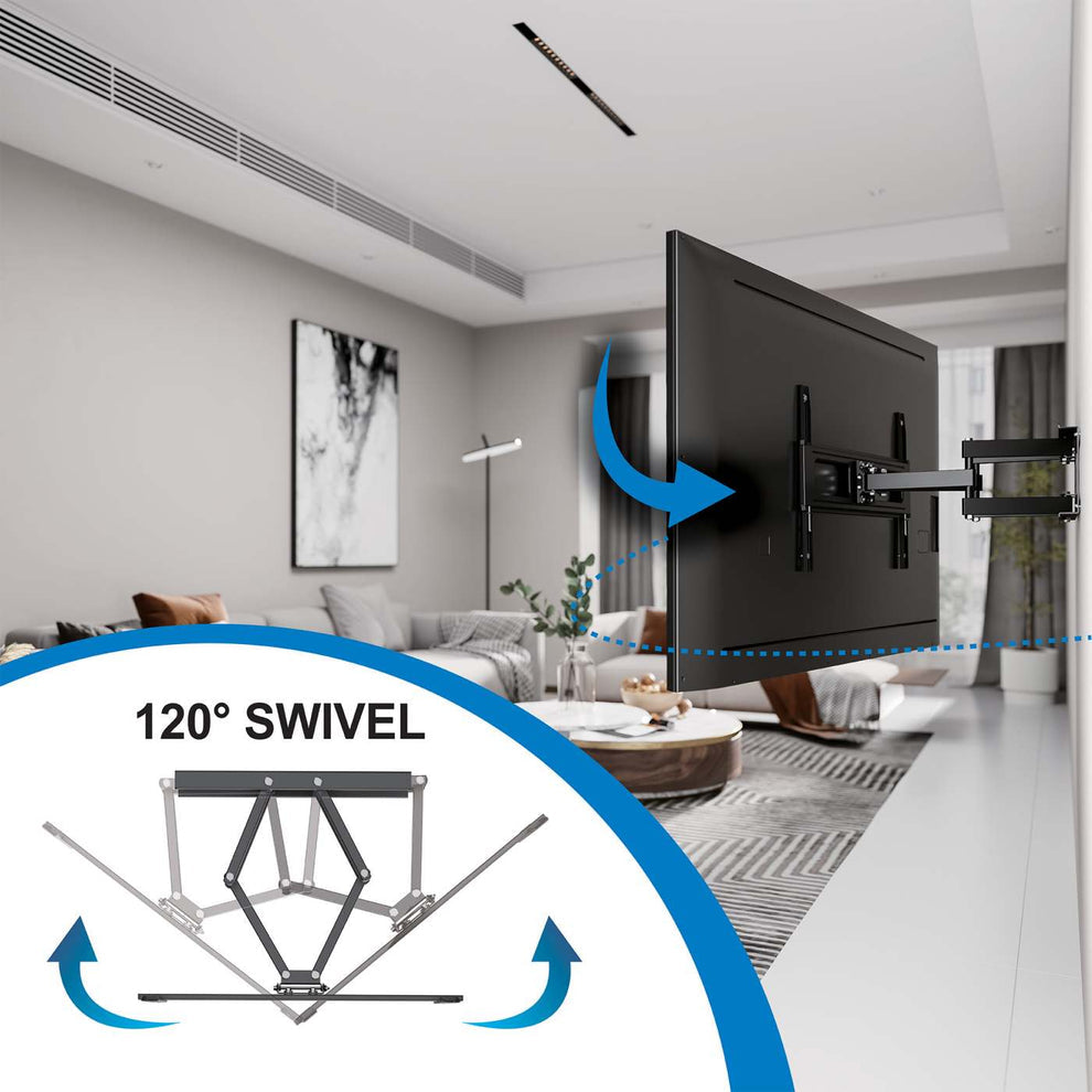 Soporte Manhattan para TV p/pared 50kg 37 a 90 exteriores articulado