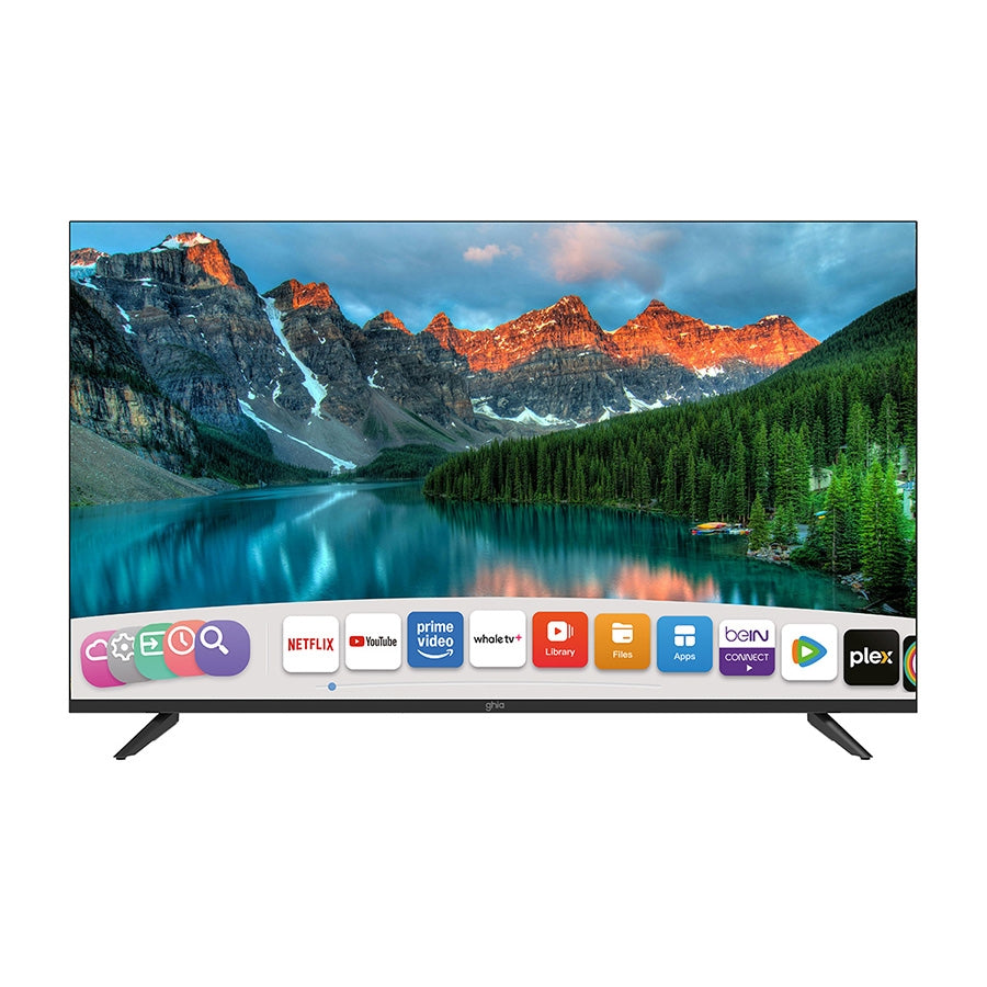TELEVISION SMART GHIA WHALE TV 43 PULG FHD WIFI, RJ45,3 HDMI,2 USB, RCA, AUX 3.5MM/ OPTICO, DOLBY AUDIO