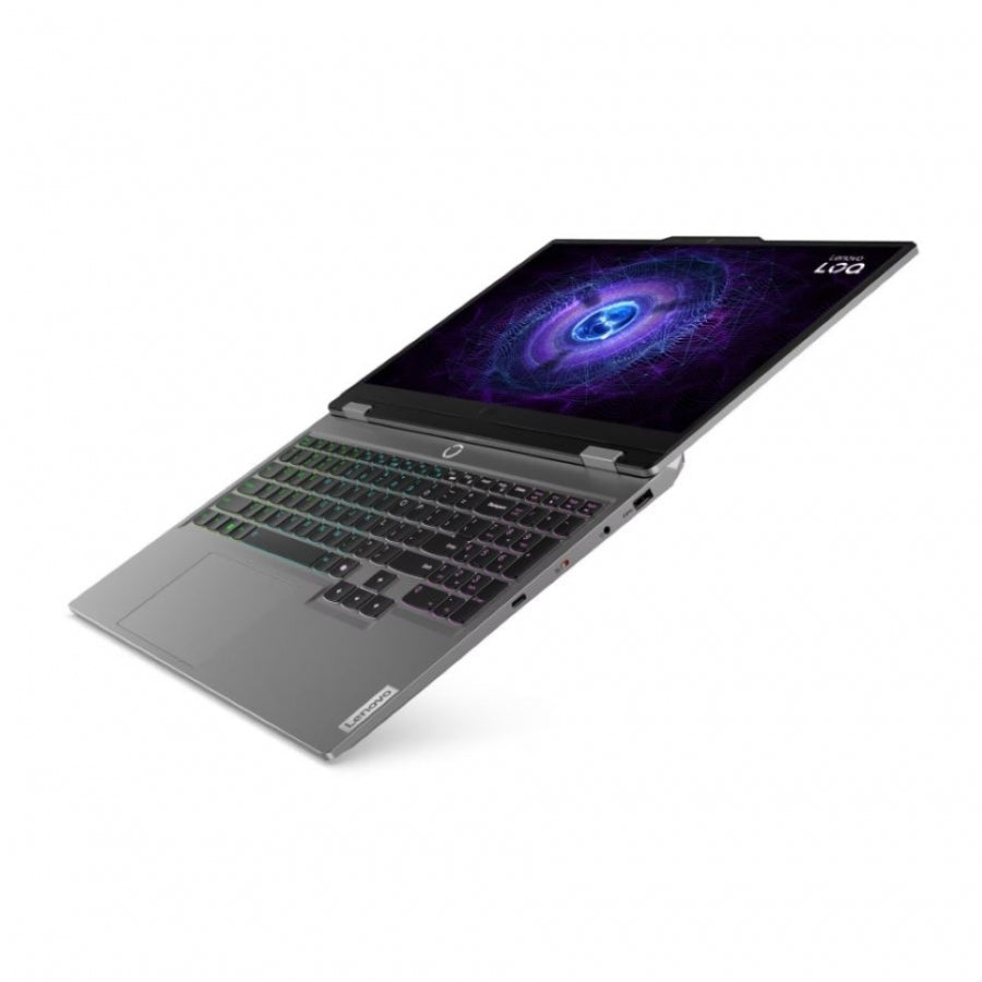 Lenovo LOQ 15IAX9 Intel® Core™ i5 i5-12450HX Computadora portátil 39.6 cm (15.6") Full HD 16 GB DDR5-SDRAM 1 TB SSD NVIDIA GeForce RTX 4050 Wi-Fi 6 (802.11ax) Windows 11 Home Español Gris