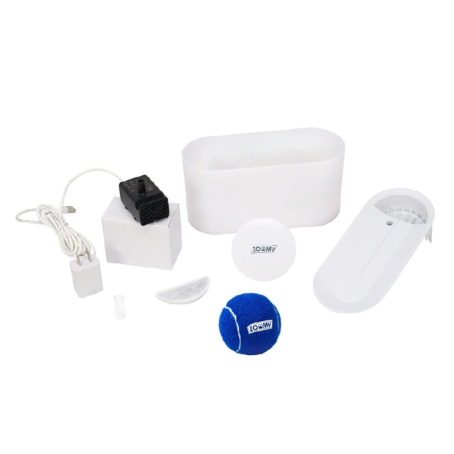 BEBEDERO PARA MASCOTAS ZOOMY 1.5L CON TRIPLE SISTEMA DE FILTRACION DE AGUA ULTRASILENCIOSO