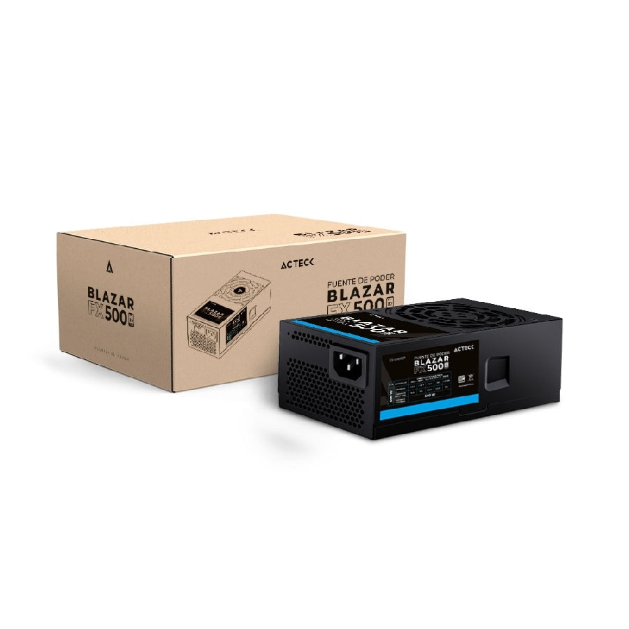 Acteck Blazar FX500 unidad de fuente de alimentación 500 W 24-pines ATX TFX Negro