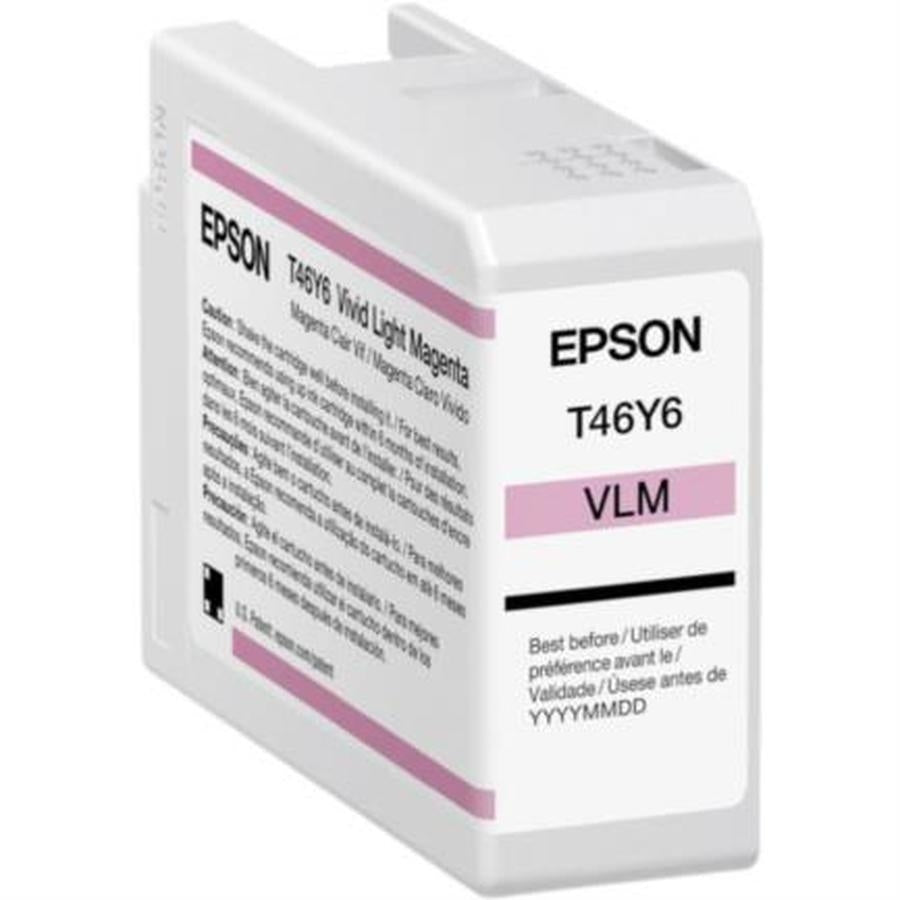 CARTUCHO EPSON MODELO T46Y MAGENTA LIGHT, PARA PLOTTER P900 (50 ML)