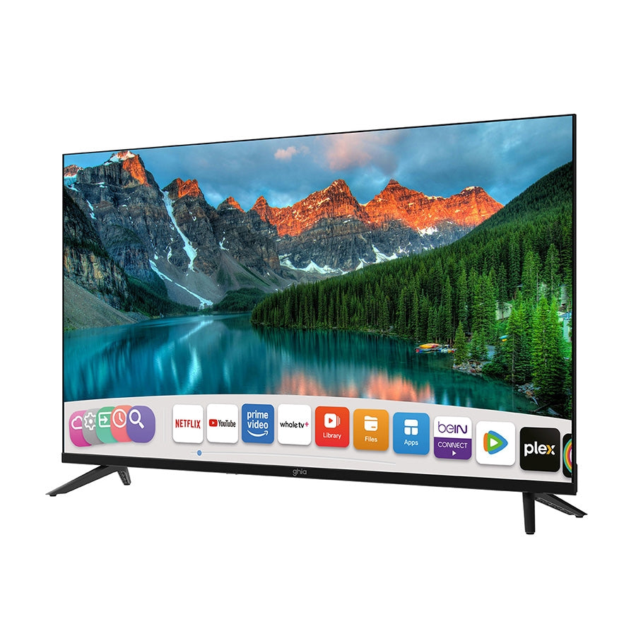 TELEVISION SMART GHIA WHALE TV 40 PULG FHD, WIFI, RJ45, 3 HDMI, 2 USB, RCA, AUX 3.5MM, OPTICO, DOLBY AUDIO