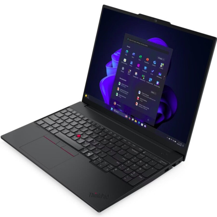 Lenovo ThinkPad E16 Gen 3 (Intel) Intel Core 7 240H Computadora portátil 40.6 cm (16") WUXGA 16 GB DDR5-SDRAM 512 GB SSD Wi-Fi 6E (802.11ax) Windows 11 Pro Español Negro