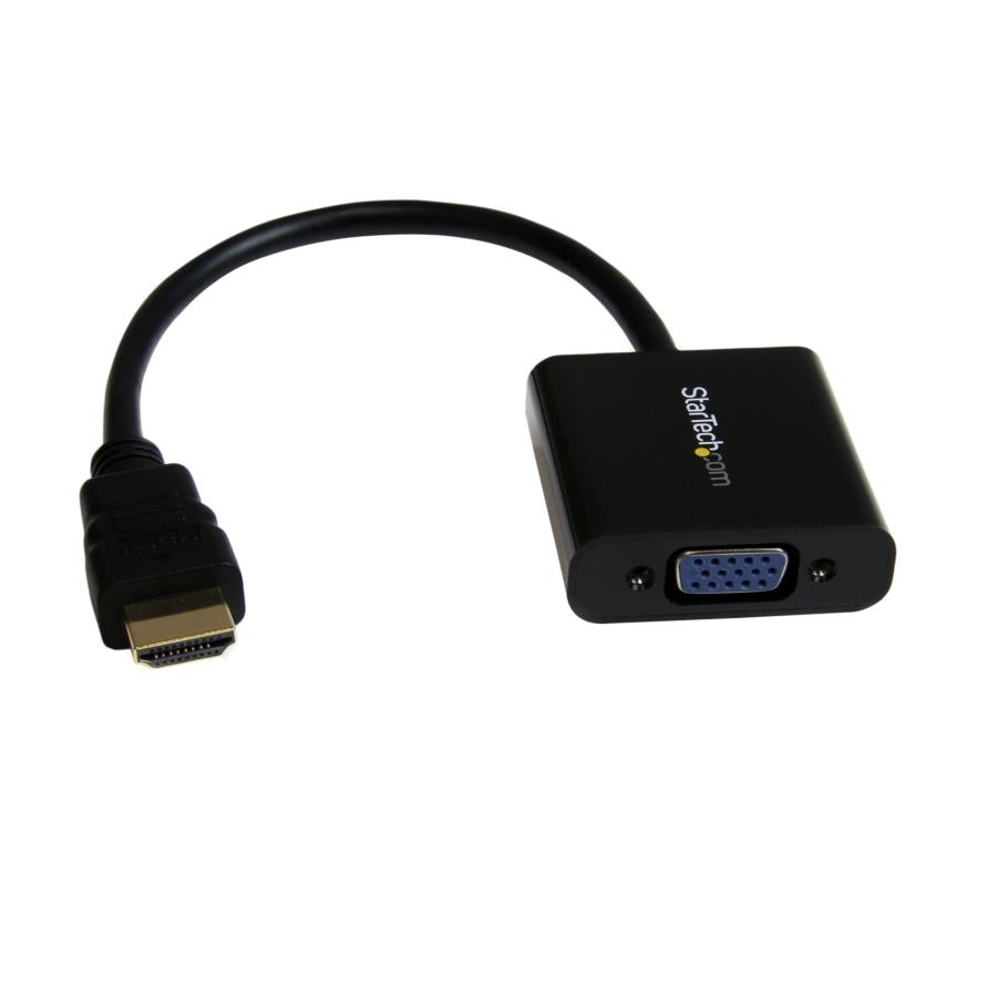 StarTech.com HD2VGAE2 adaptador de cable de vídeo Negro